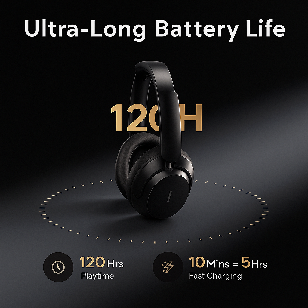 Auriculares Inalámbricos Studio Pro 48dB – Cancelación de Ruido