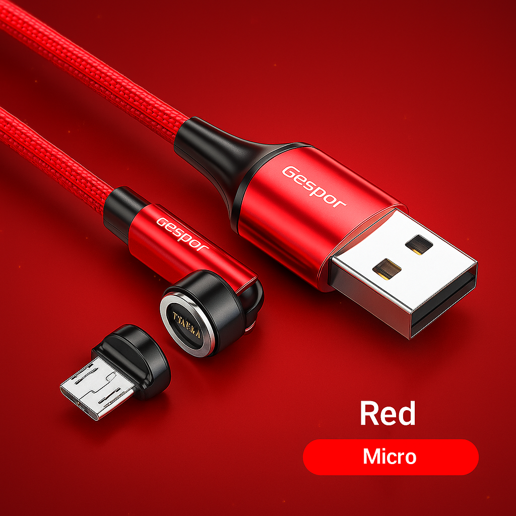 Cable Magnético Giratorio 3 en 1 Essager - Carga rápida múltiple
