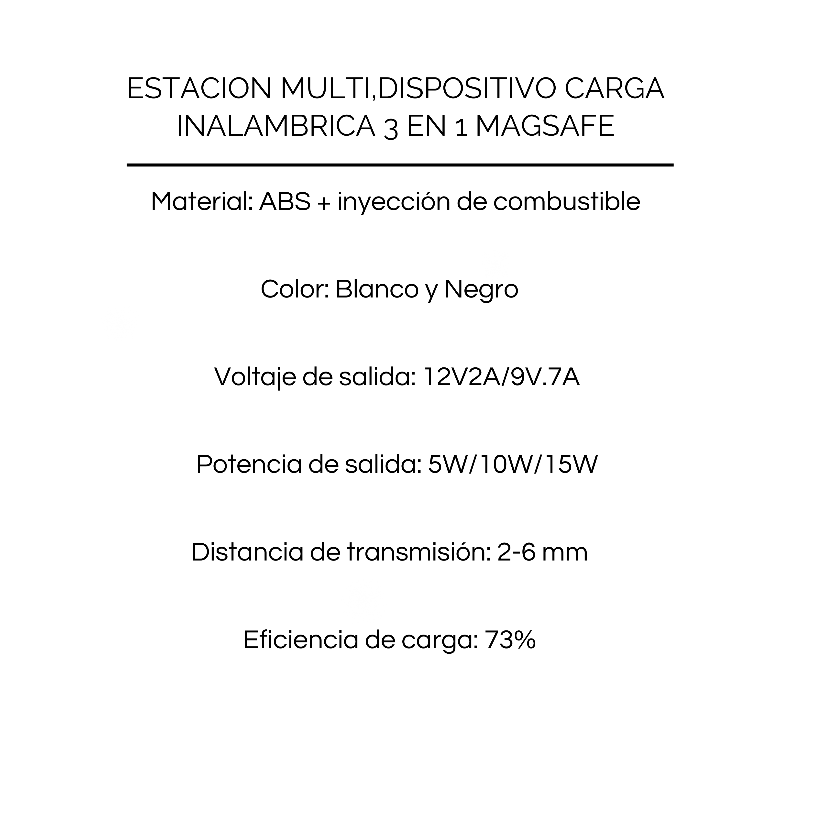 Estación de Carga MagSafe 3 en 1 – Todo en Uno para tus Dispositivos Apple