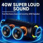Altavoz Bluetooth Ortizan 40W – Potente y Portátil