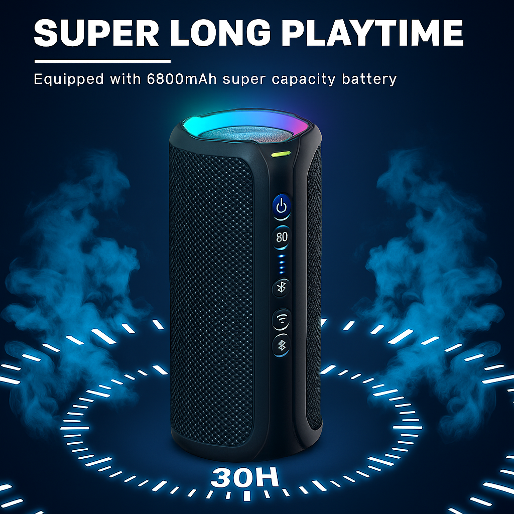 Altavoz Bluetooth Ortizan 40W – Potente y Portátil