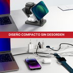 Estación de Carga MagSafe 3 en 1 – Todo en Uno para tus Dispositivos Apple